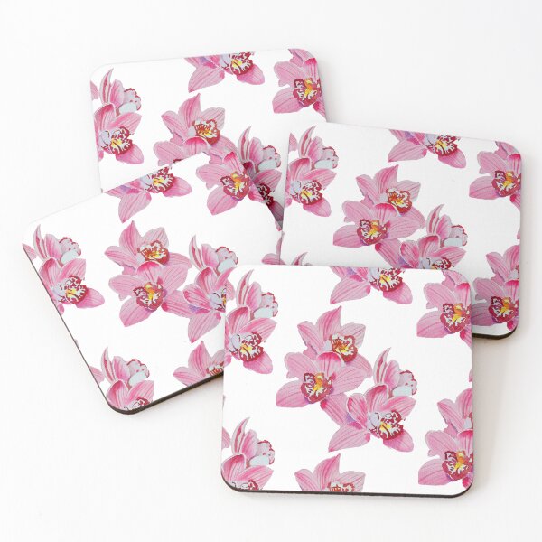 Item preview, Pink Orchids Art Print designed and sold by PinkRhinoArt.