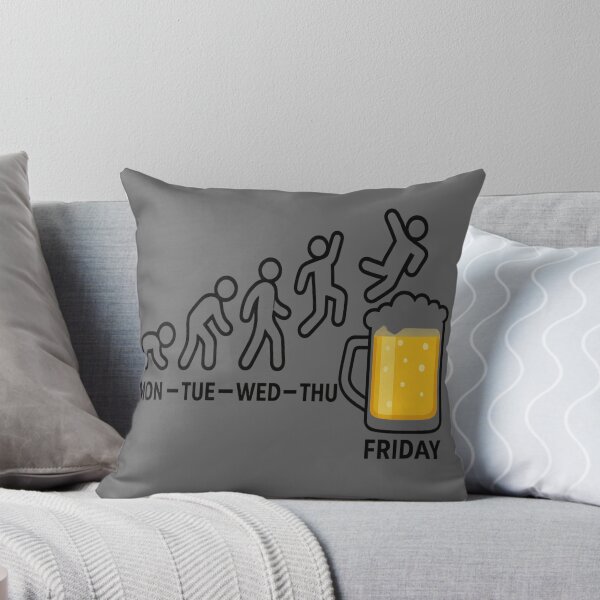 Item preview, Funny Week Evolution Beer Mug Design for Friday Lovers designed and sold by omerckaca.