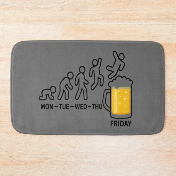 Item preview, Funny Week Evolution Beer Mug Design for Friday Lovers designed and sold by omerckaca.