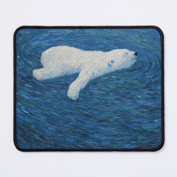 Item preview, polar bear | Post-impressionist painting style designed and sold by ComicsFactory.