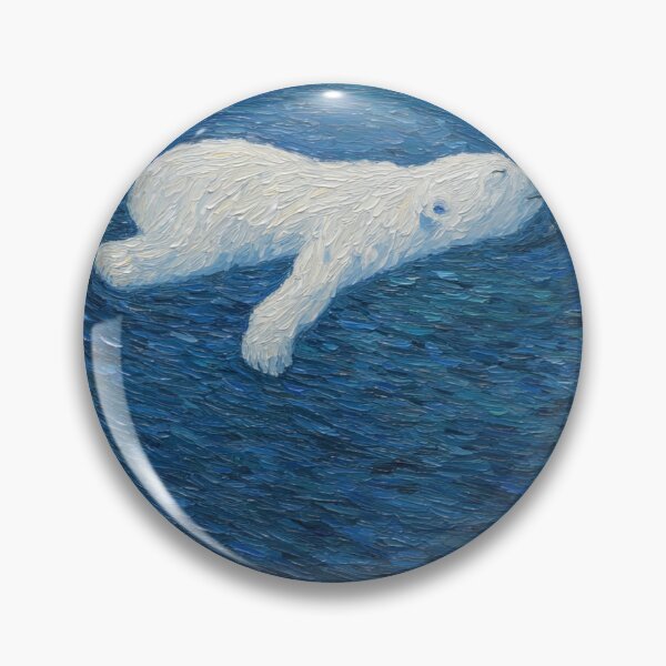 Item preview, polar bear | Post-impressionist painting style designed and sold by ComicsFactory.