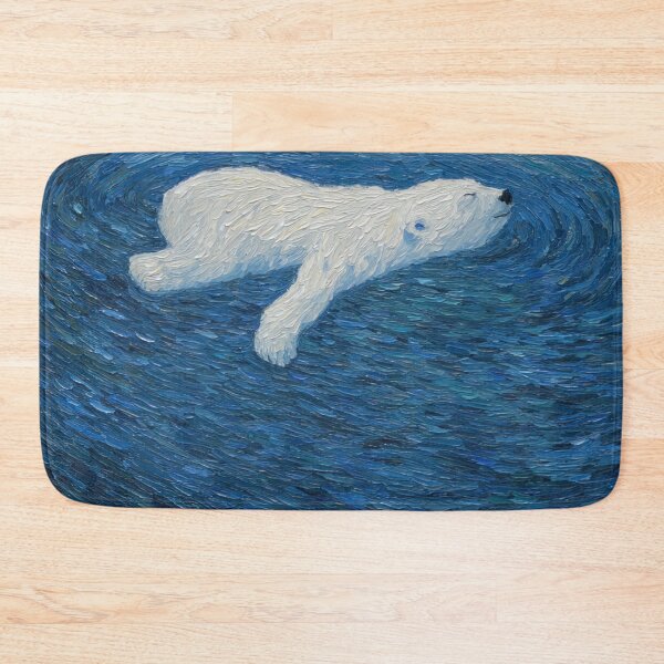 Item preview, polar bear | Post-impressionist painting style designed and sold by ComicsFactory.