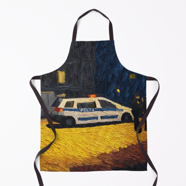 Item preview, Police Car | Post-impressionist painting style designed and sold by ComicsFactory.
