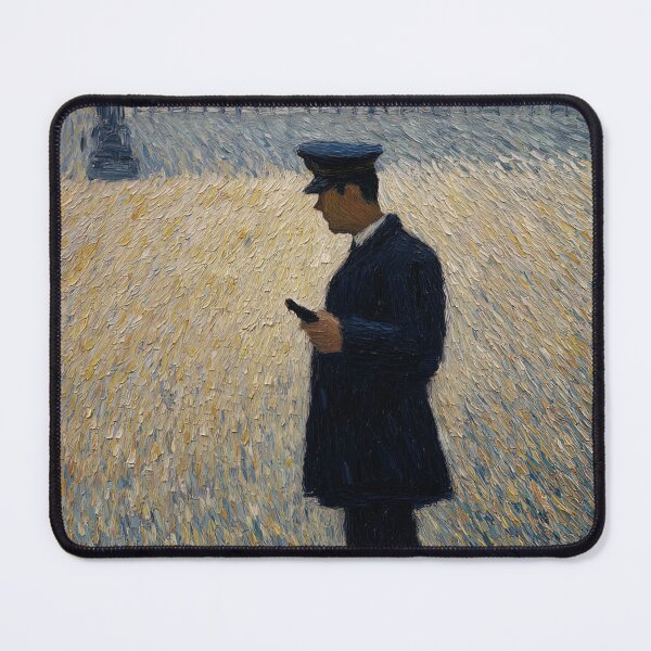 Item preview, Police officer | Post-impressionist painting style designed and sold by ComicsFactory.