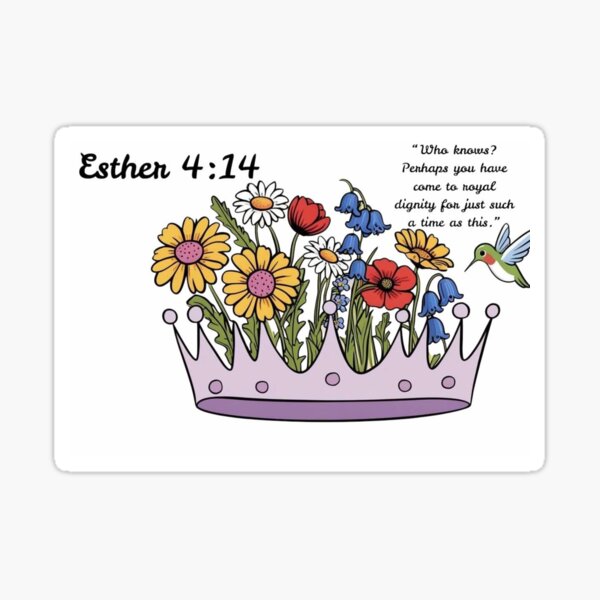 Item preview, Queen Esther 4:14  designed and sold by Olive and Lily Delights.