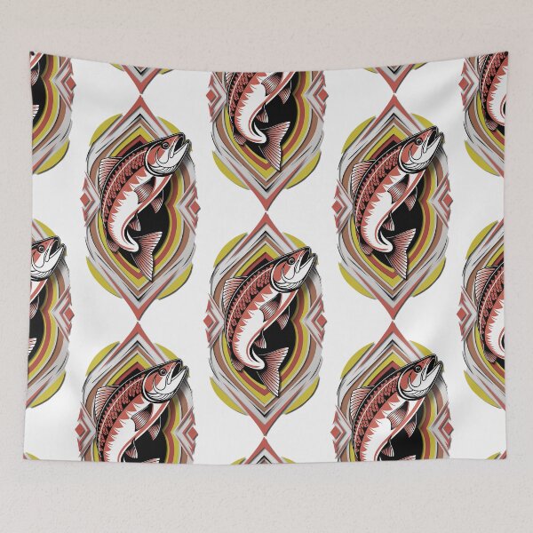 Item preview, Tribal Salmon #1 designed and sold by Interrupt Art.