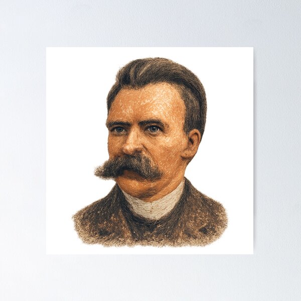 Item preview, Friedrich Nietzsche in Crayon Realism designed and sold by cottoncode.