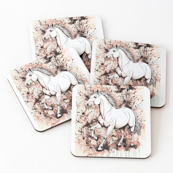 Item preview, Horse in abstract landscape designed and sold by @seis41.