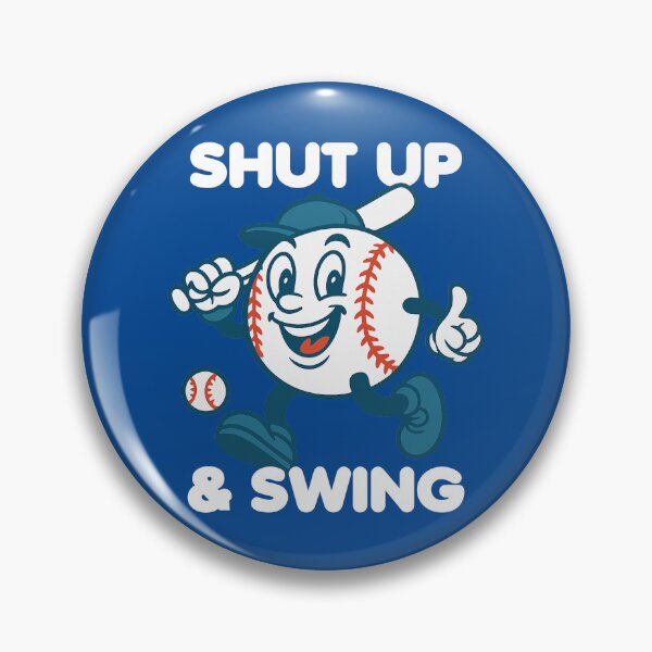 Item preview, Shut Up and Swing Funny Baseball Mascot #1 designed and sold by SalahBlt.