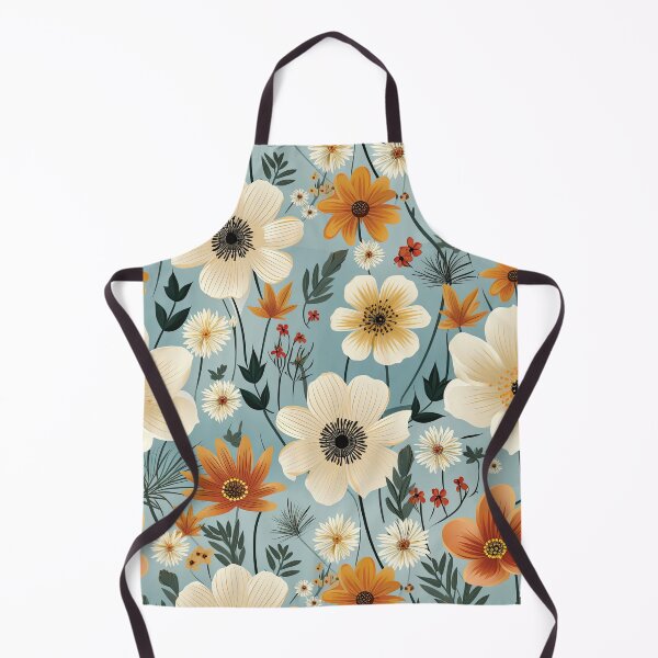 Item preview, Cadet Grey Bohemian Floral Pattern designed and sold by GracefulGiftsCA.