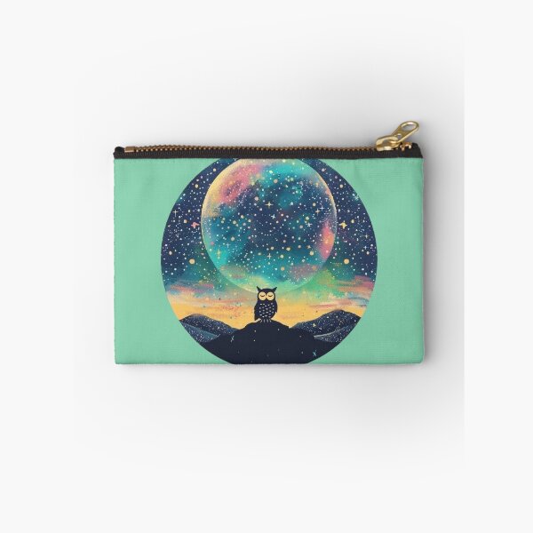 Item preview, Celestial Owl Night Sky Art – Mystical Circular Design in Soft Pastel designed and sold by Dream Circuit .