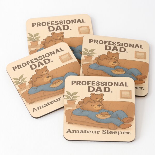 Item preview, Professional Dad. Amateur Sleeper – Funny Fatherhood Art designed and sold by Neovibe Print.