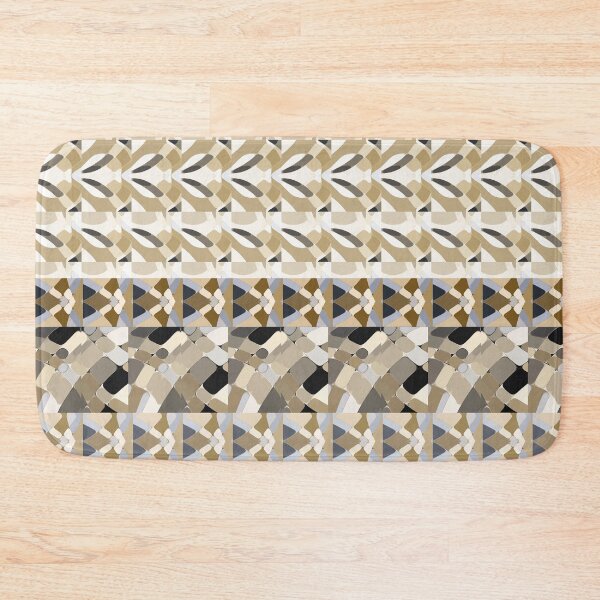 Item preview, Grey Beige and Cream Geo Seamless Repeat designed and sold by Sharon Schwalbe.