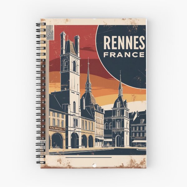 Item preview, Rennes France 1950s Vintage Travel Tourism designed and sold by TravelersGems.
