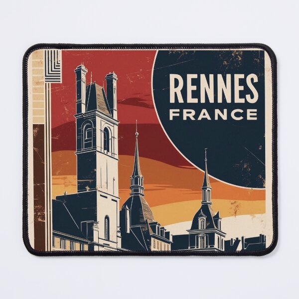 Item preview, Rennes France 1950s Vintage Travel Tourism designed and sold by TravelersGems.