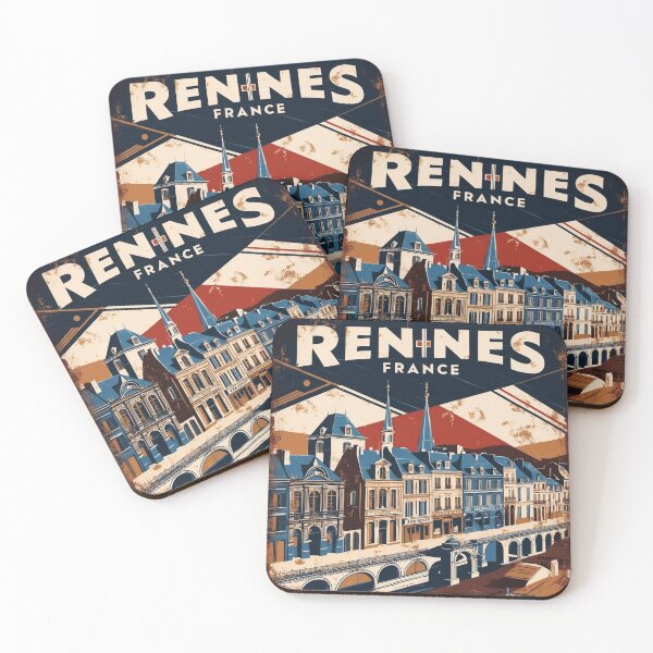 Item preview, Rennes France 1950s Vintage Travel Tourism designed and sold by TravelersGems.