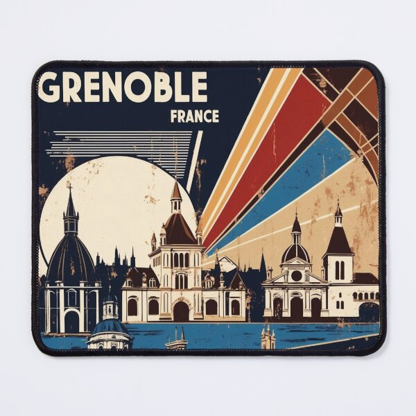 Item preview, Grenoble France 1950s Vintage Travel Tourism designed and sold by TravelersGems.