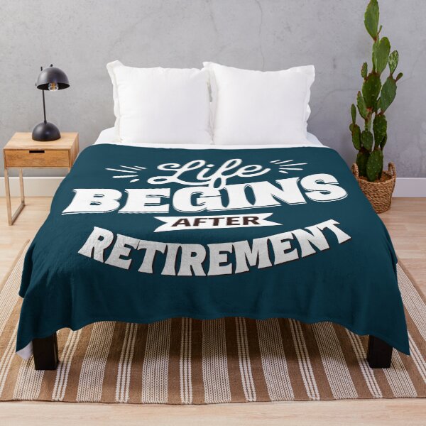 Item preview, Life Begins After Retirement Funny Retirement Quote designed and sold by NosandEdgy.