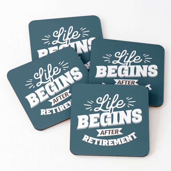 Item preview, Life Begins After Retirement Funny Retirement Quote designed and sold by NosandEdgy.