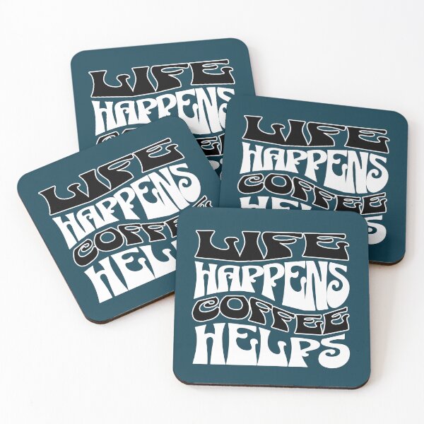 Item preview, Life Happens Coffee Helps Coffee Saying designed and sold by NosandEdgy.