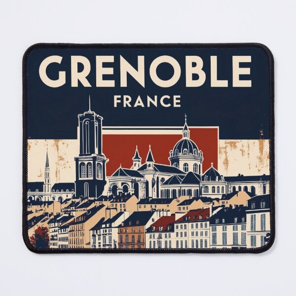 Item preview, Grenoble France 1950s Vintage Travel Tourism designed and sold by TravelersGems.