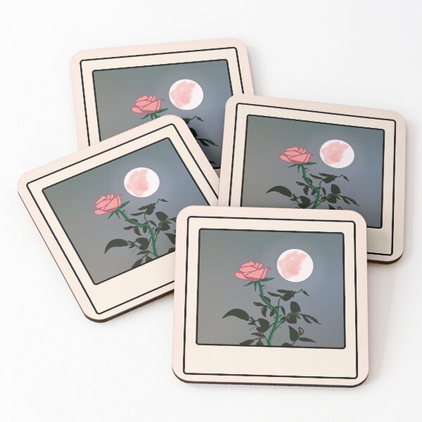 Item preview, A rose in the moonlight aesthetic picture designed and sold by fluffyfamcraft.
