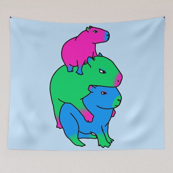 Item preview, Polysexual Capybaras designed and sold by chelsea125.