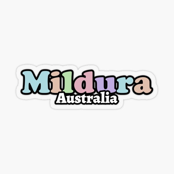 Mildura Australia Travel Bumper Transparent Sticker