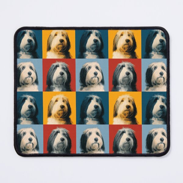Item preview, Bearded Collie Dog Andy Warhol Style Pop Art designed and sold by TheAnimalZ00.