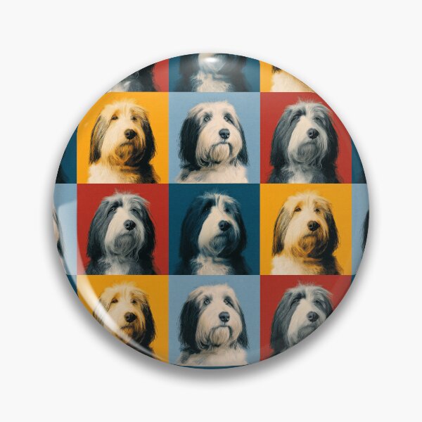 Item preview, Bearded Collie Dog Andy Warhol Style Pop Art designed and sold by TheAnimalZ00.