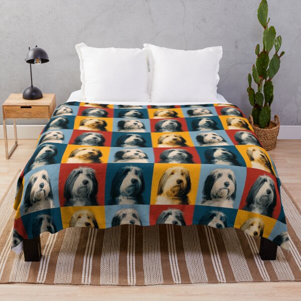 Item preview, Bearded Collie Dog Andy Warhol Style Pop Art designed and sold by TheAnimalZ00.