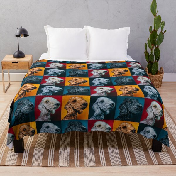 Item preview, Bedlington Terrier Dog Andy Warhol Style Pop Art designed and sold by TheAnimalZ00.