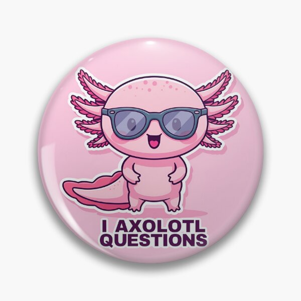 Item preview, I axolotl questions. cute kids cartoon design pink designed and sold by Vela Media.