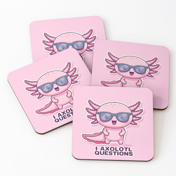 Item preview, I axolotl questions. cute kids cartoon design pink designed and sold by Vela Media.