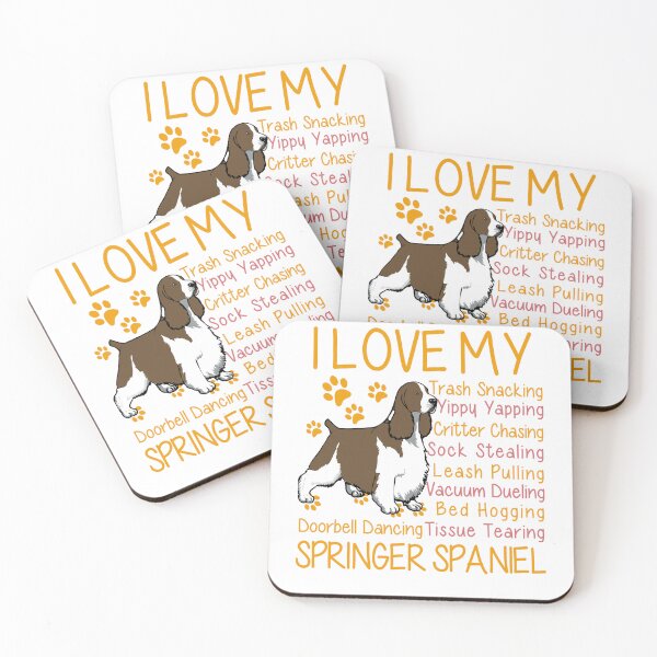 Item preview, English Springer Spaniel I Love My Trash Snacking   designed and sold by keythmendv.