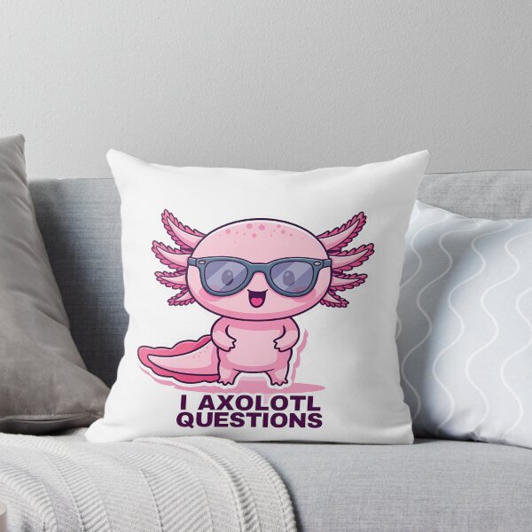 Item preview, I axolotl questions. cute kids cartoon design. transparent version. designed and sold by Vela Media.