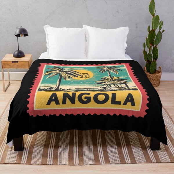 Item preview, Angola Tropical Vintage Stamp Design designed and sold by tiigerdad.