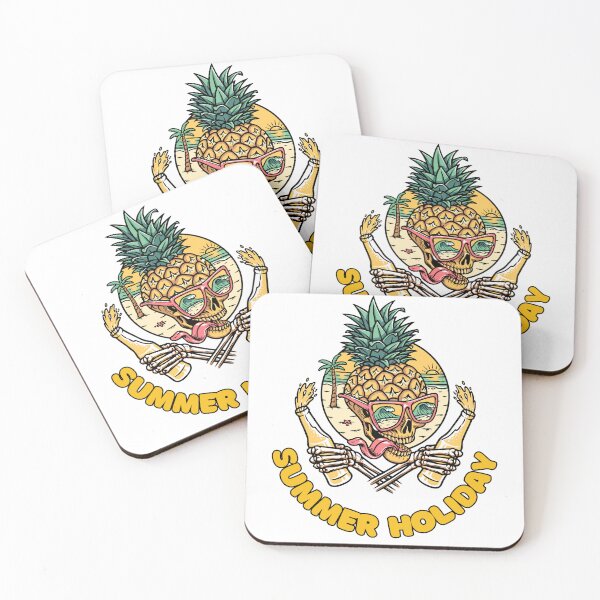 Item preview, Summer holiday with pineapple skull. designed and sold by Chawineiei.