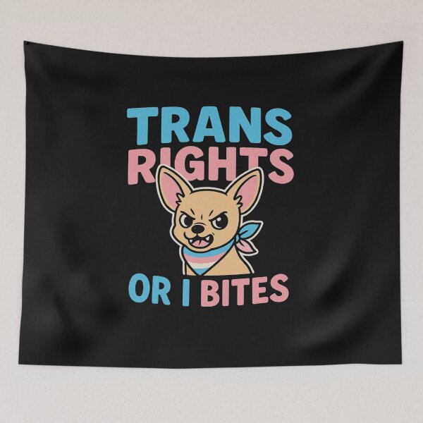 Item preview, Trans Rights or I Bites – 20oz Pride Tumbler – Cute & Fierce LGBTQ+ Support Cup for Hot or Cold Drinks designed and sold by TheSpookyCats.