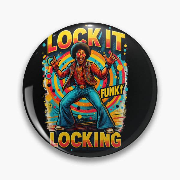 Item preview, Funky Locking Dance Design – Retro Street Style Art designed and sold by JenniferCreaArte .