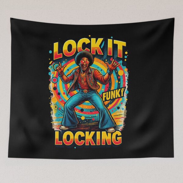 Item preview, Funky Locking Dance Design – Retro Street Style Art designed and sold by JenniferCreaArte .