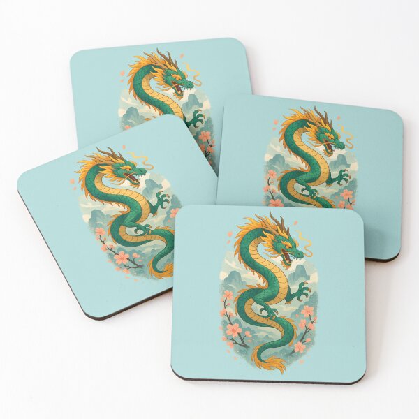 Item preview, Golden Japanese Dragon – Spirit of the Sacred Mountains designed and sold by MythicWild.