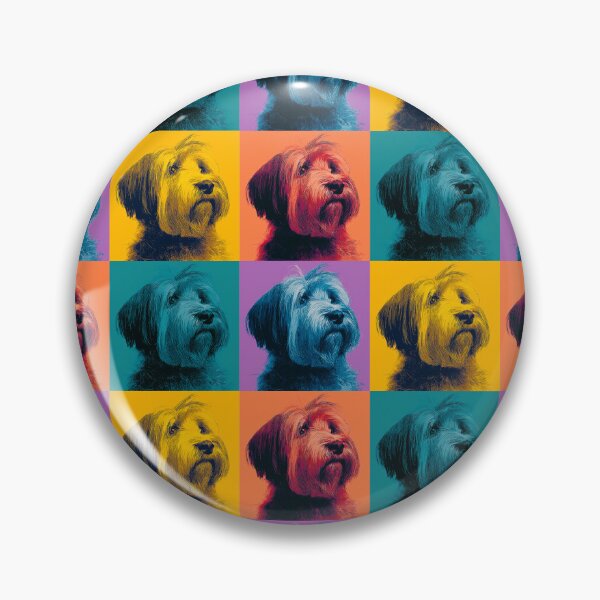 Artikelvorschau, Briard Hund Andy Warhol Stil Pop Art entworfen und verkauft von TheAnimalZ00.