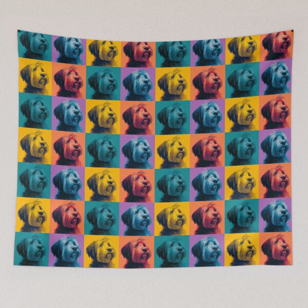 Item preview, Briard Dog Andy Warhol Style Pop Art designed and sold by TheAnimalZ00.