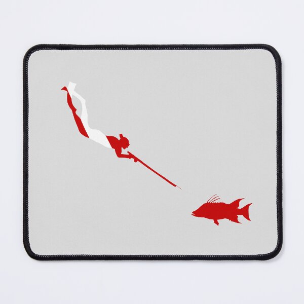 Item preview, Spear fisherman with red hogfish  designed and sold by N2THEBLUE.