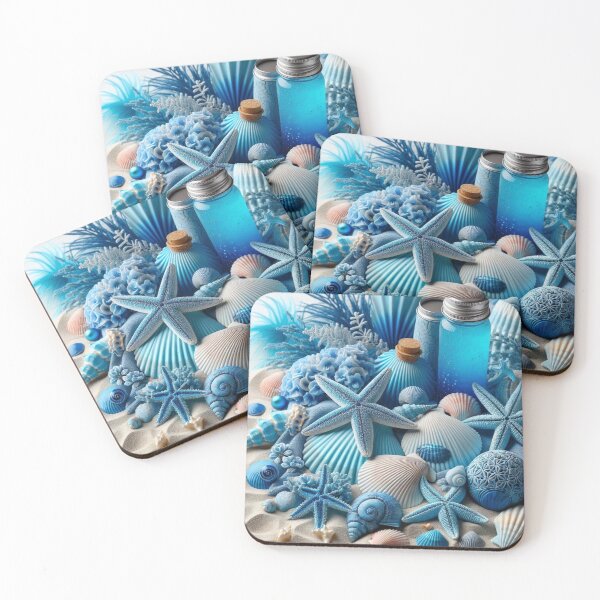 Item preview, Dreamscape Blue and White Marine Life designed and sold by purplesensation.