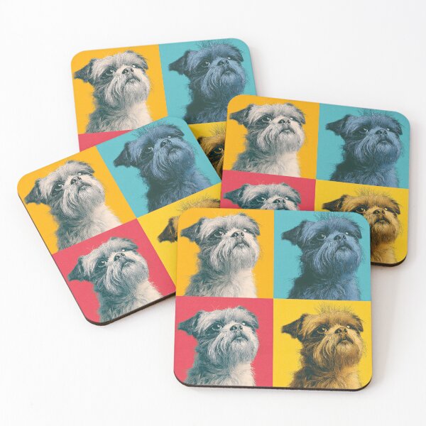 Item preview, Brussels Griffon Dog Andy Warhol Style Pop Art designed and sold by TheAnimalZ00.