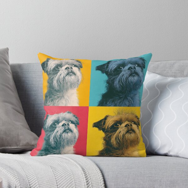 Item preview, Brussels Griffon Dog Andy Warhol Style Pop Art designed and sold by TheAnimalZ00.