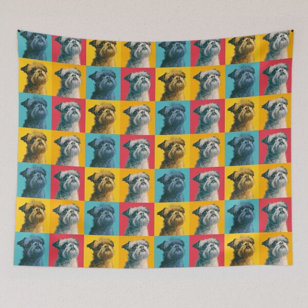 Item preview, Brussels Griffon Dog Andy Warhol Style Pop Art designed and sold by TheAnimalZ00.
