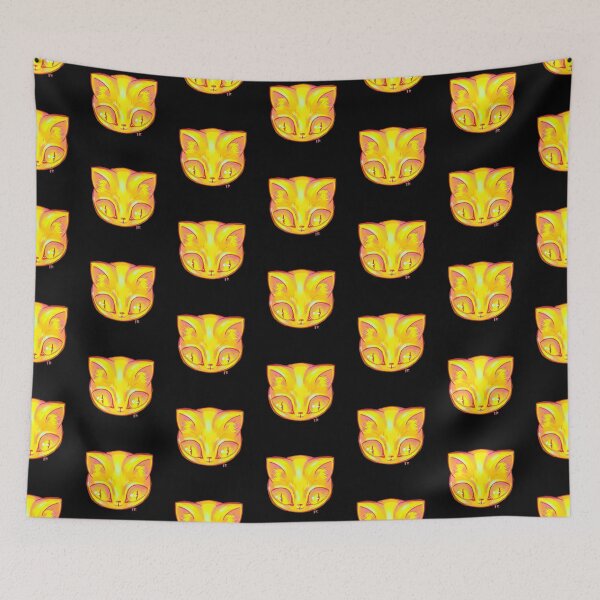 Item preview, Electric Dream Cat (Yellow, Transparent BG) designed and sold by EveningRaine.